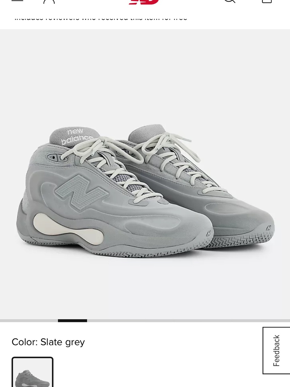 New Balance P400 basketball shoes slate grey - unisex